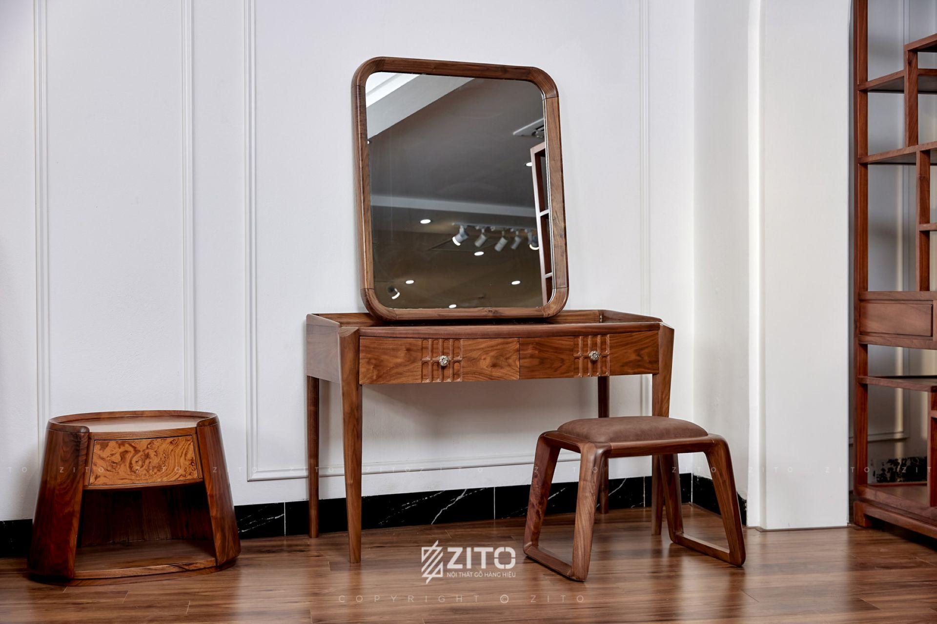 bàn phấn gỗ óc chõ ZP 003